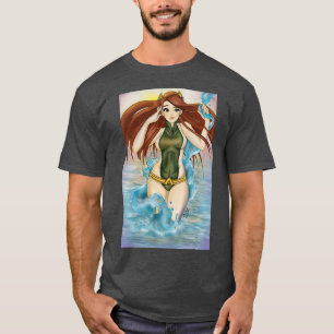 Camiseta Garota Aqua