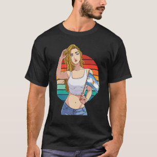 Camiseta Garota argentina Bandeira Latino Pride Vinta