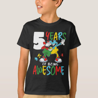 Camiseta Garota Autista Autista de 5 anos Autismo Autismo