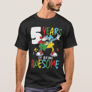 Camiseta Garota Autista Autista de 5 anos Autismo Autismo