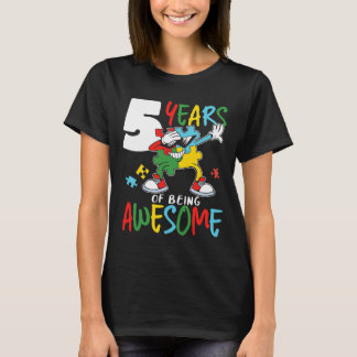 Camiseta Garota Autista Autista de 5 anos Autismo Autismo