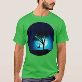 Camiseta Garota balançando à noite