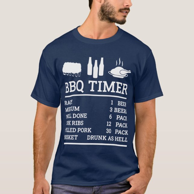 Camiseta Garota BBQimer engraçada (Frente)