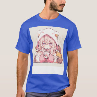 Camiseta garota bebe café 1