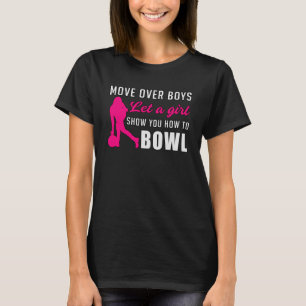 Camiseta Garota boliche Princesa Rainha Bowler Engraçado Pr
