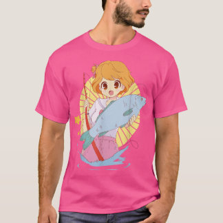 Camiseta Garota Bonita Adora Pescar Para Meninas