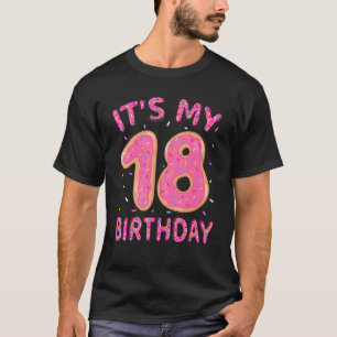 Camiseta Garota Bonita Com 18 Anos É meu 18º Nascimento