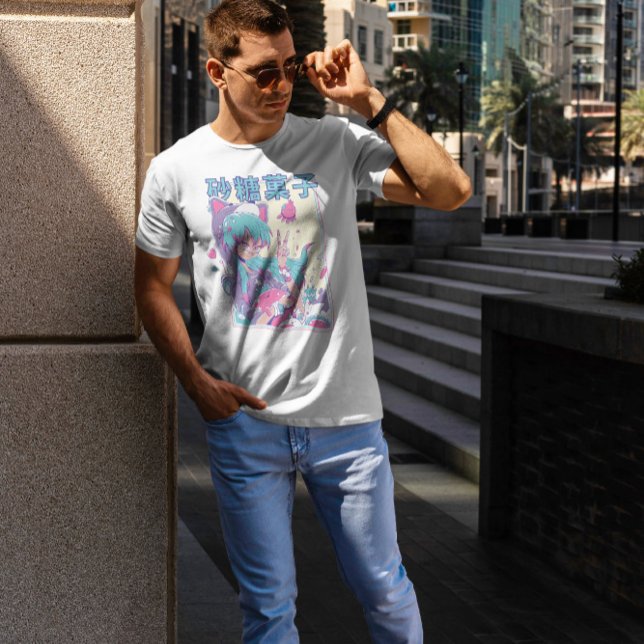 Camiseta Garota Bonita Com Plushie (Criador carregado)