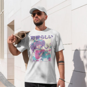 Camiseta Garota Bonita Com Ponytails