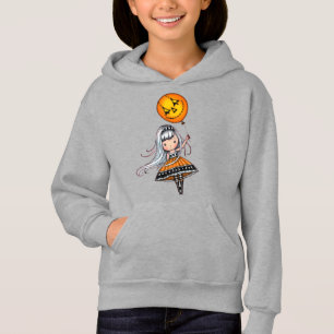Camiseta Garota Bonita de Halloween com Arte de Balão