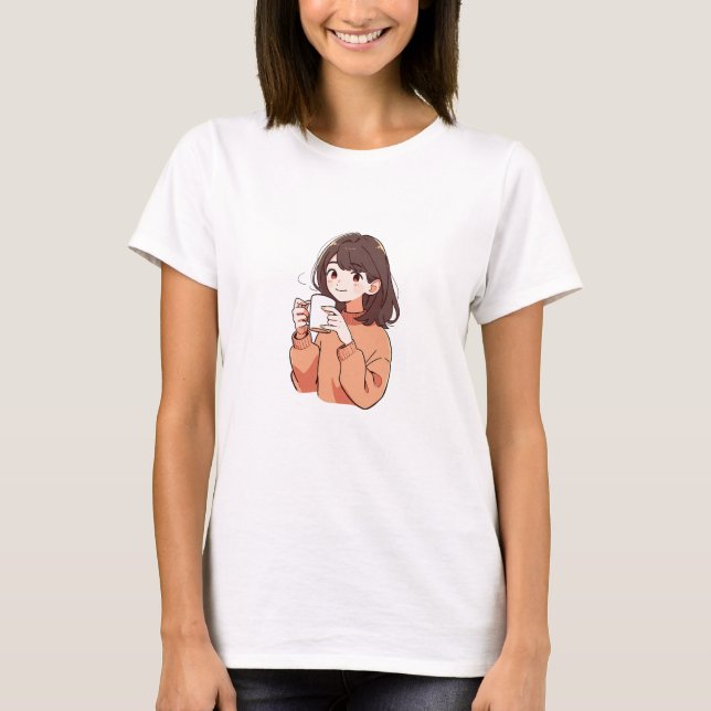 Camiseta Garota Bonita E Caneca (Frente)