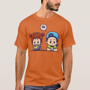 Camiseta Garota Bonita E Garota Bonita Jogando Cartografia 