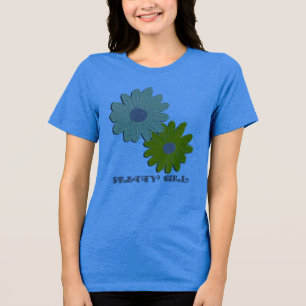 Camiseta Garota Bonita Flor Margarida Vintage