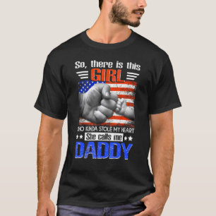 Camiseta Garota Bonita Que Roubou Meu Coração Ela Me Chama