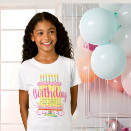 Camiseta Garota Branca De Aniversário