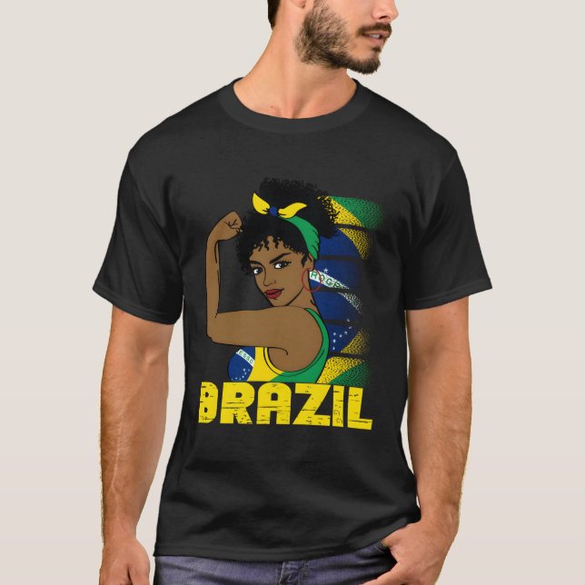 Camiseta Garota brasileira chica Brasil (Frente)