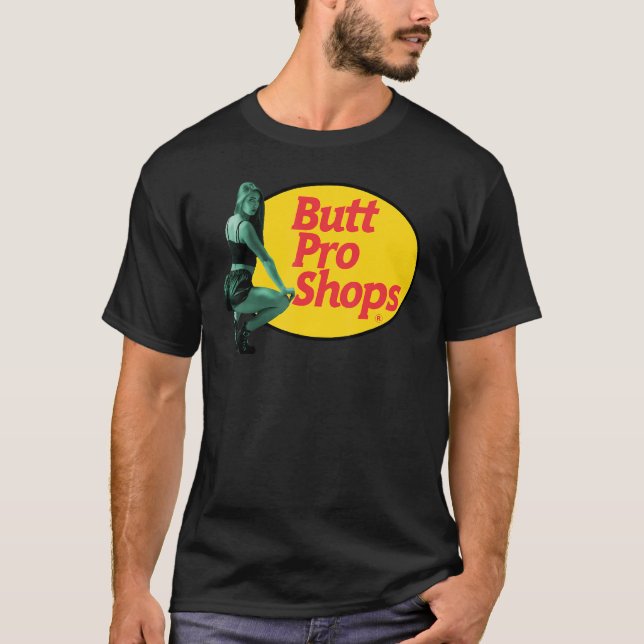 Camiseta Garota Bumbum Pro de pesca de corte (Frente)