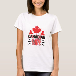 Camiseta Garota Canadiana