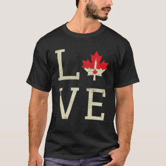 Camiseta Garota Canadiana Inquebrável Bandeira Canadense Fo