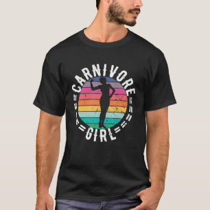 CAMISETA GAROTA CARNÍVORA COMILÃ DE CARNE BIFÊ CUTE SARADA