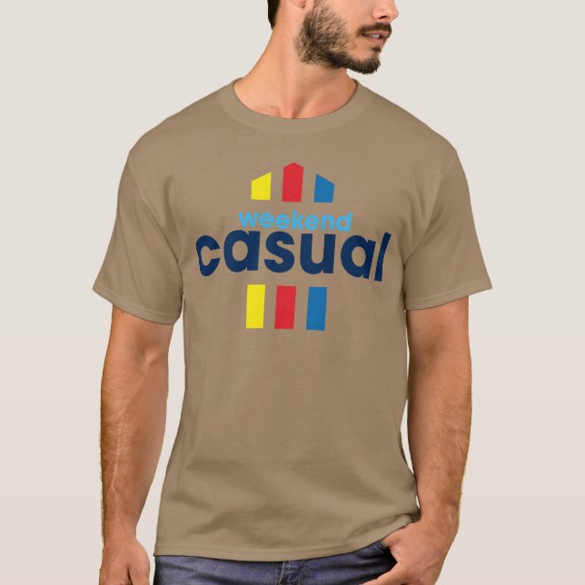 Camiseta Garota Casual de Fim de Semana (Frente)