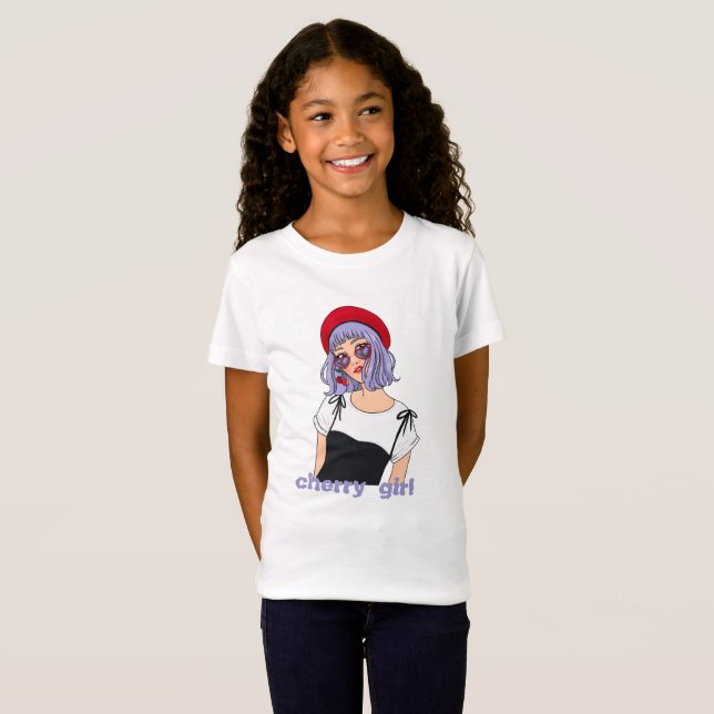 Camiseta Garota Cereja (Frente Completa)