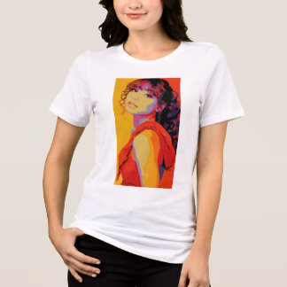 Camiseta Garota Chique da Pop Art