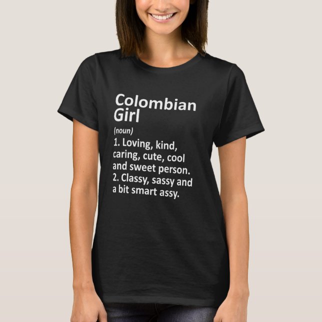 Camiseta GAROTA COLOMBIANA COLOMBIA DÁ Rotas do País Engraç (Frente)