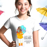 Garota com guarda-chuva no Desenho Eólico