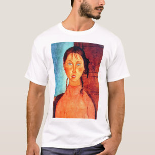 Camiseta Garota com rabo-de-porco, Modigliani