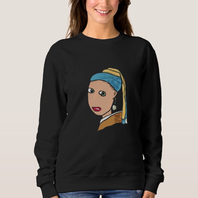 Camiseta Garota Com Um Olhar De Pérolas (Frente)