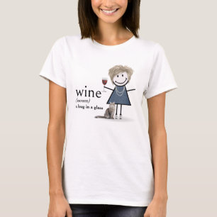 Camiseta Garota Com Vinho E Gato