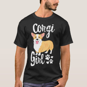 Camiseta Garota Corgi Mulheres Mãe Cachorrinho Mamãe Cachor