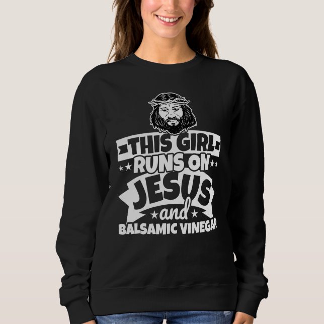 Camiseta Garota corre em Jesus e vinagre balsâmico (Frente)