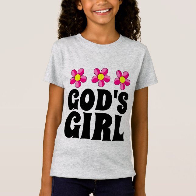 CAMISETA GAROTA CRISTÃ DE DEUS CAMISAS-T (Frente)