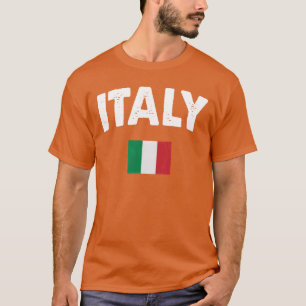 Camiseta garota da bandeira da Itália