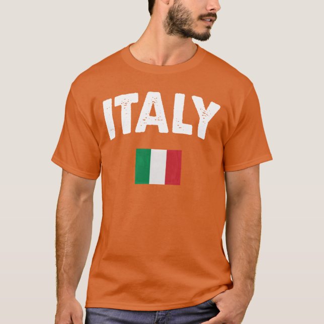 Camiseta garota da bandeira da Itália (Frente)