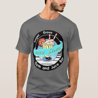 Camiseta garota da barra de sucos do Angel Grove Gym