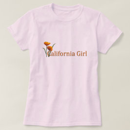 Camiseta Garota da Califórnia Poppies Damas