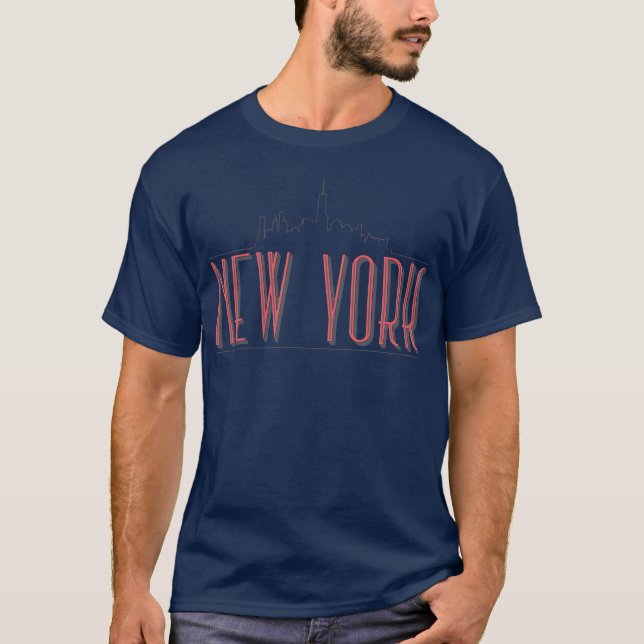 Camiseta garota da cidade de Nova York (Frente)