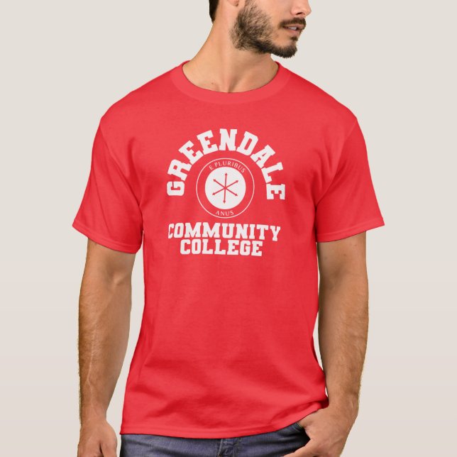 Camiseta garota da faculdade comunitária de greendale (Frente)