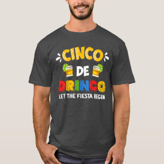 Camiseta Garota da Festa Cinco de Mayo Meican Drink Drink