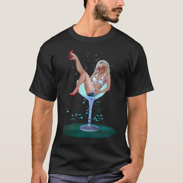 CAMISETA GAROTA DA FESTA DE CHAMPANHE (Frente)