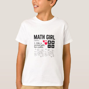 Camiseta Garota da Matemática como uma garota normal mas m