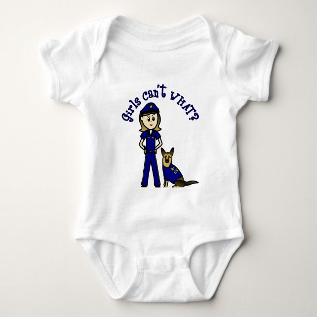 Camiseta Garota da Polícia K9 Light (Frente)