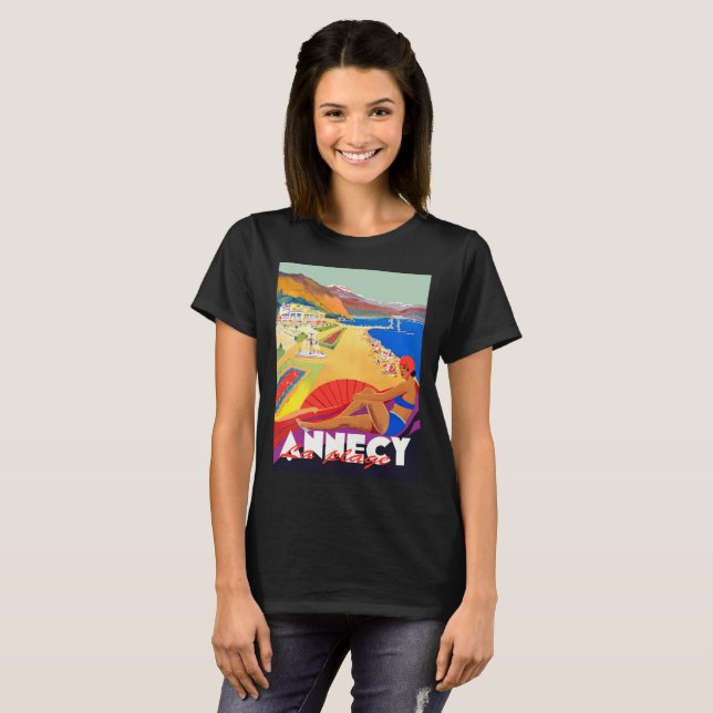 Camiseta Garota da Praia de Annecy (Frente Completa)