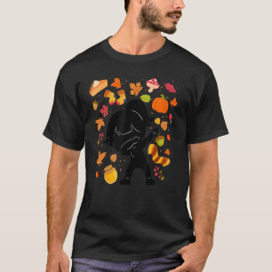 Camiseta Garota da Silhuette Mapeando Caruncho de outono L