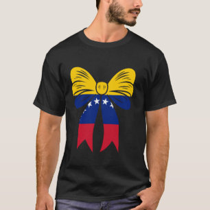 Camiseta Garota da Venezuela Coquete Laço Fita Fofo Venezue