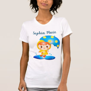 Camiseta Garota dançando debaixo da chuva