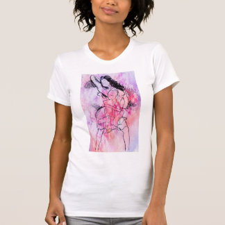 Camiseta Garota dançante colorida